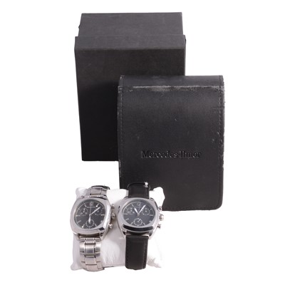 Lot 169 - Formula 1 interest - Mercedes-Ilmor - two gentleman's quartz wristwatches.