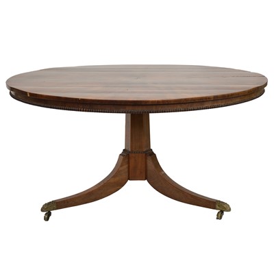 Lot 327 - George IV mahogany circular dining table ,with four chairs