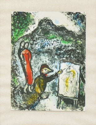 Lot 345 - After Marc Chagall, Devant St Jeannet