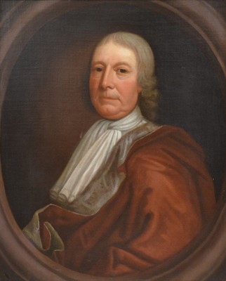 Lot 382 - English School, 18th Century, Portrait of a man and portrait of a lady