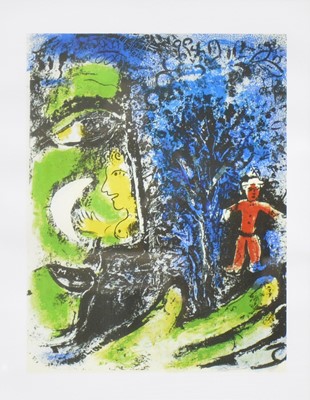 Lot 341 - After Marc Chagall, Profile and Red Child