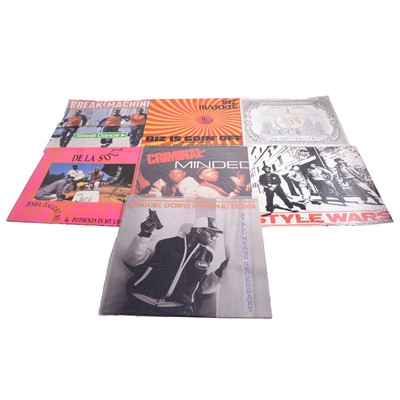 Lot 209 - Collection of LP and EP vinyl records - 1980s Hip-Hop