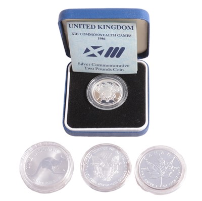 Lot 172 - Eight silver and silver proof coins.
