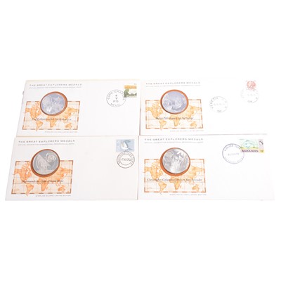 Lot 179 - Five silver limited edition Great Explorers Medals