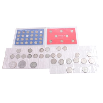 Lot 178 - Collection of Victoria and later silver content coins.