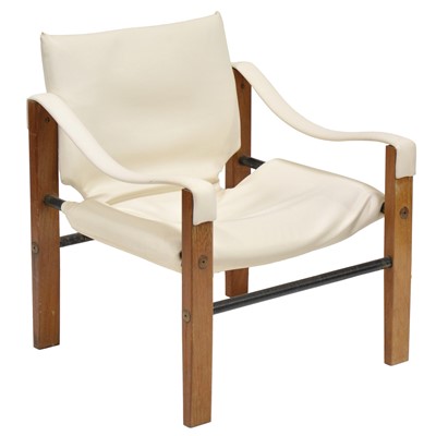 Lot 368 - 'Arkana' safari armchair, designed by Maurice Burke