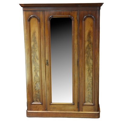 Lot 305 - Victorian mahogany wardrobe