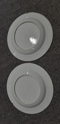 Lot 16 - Small group of Chinese export plates and two Delft plates