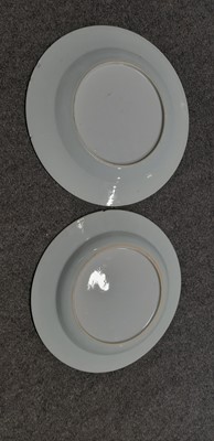 Lot 16 - Small group of Chinese export plates and two Delft plates