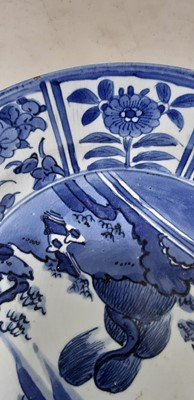 Lot 16 - Small group of Chinese export plates and two Delft plates