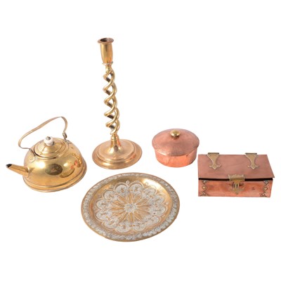 Lot 129 - Large group of brass and copper