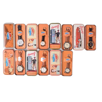 Lot 1220 - Ingersoll - seven Authentic Originals wristwatches, as new in original tins and card slips.