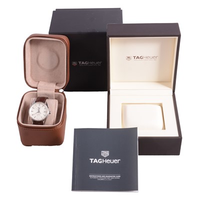 Lot 1000 - TAG Heuer - a gentleman's Carrera Calibre 5 stainless steel automatic wristwatch.