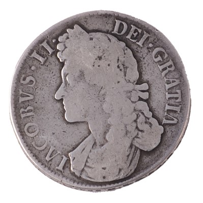 Lot 185 - James II silver crown (1688).