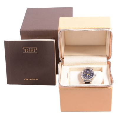 Lot 1068 - Louis Vuitton - a lady's Tambour wristwatch.