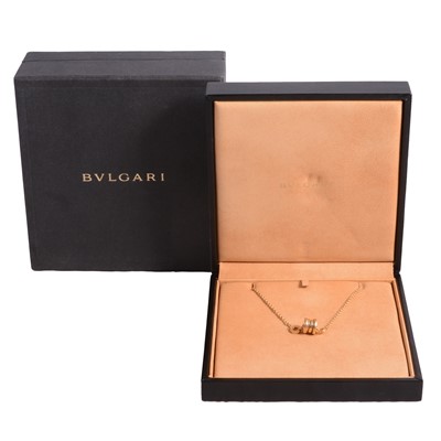 Lot 210 - Bvlgari - an 18 carat yellow gold bracelet. B Zero 1