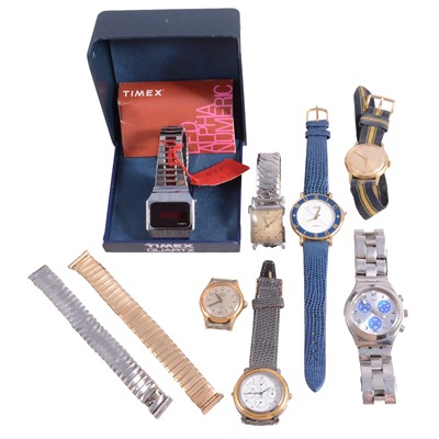 Lot 1233 - A quantity of wristwatches, as found.