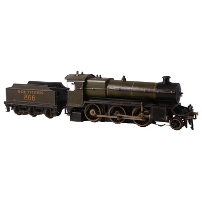 Lot 34 - Bassett Lowke, O gauge model railway live steam spirit-fired locomotive and tender