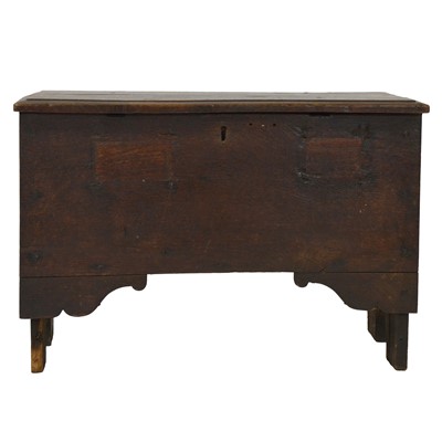 Lot 351 - Joined oak coffer of small size, 19th Century