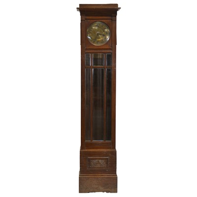 Lot 371 - Oak longcase clock, 1930’s