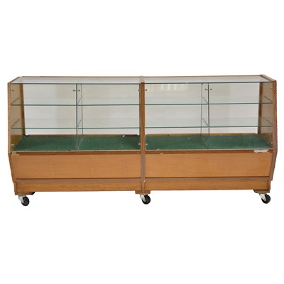 Lot 292 - Large glass shop display cabinet