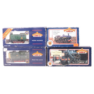Lot 204 - Four Bachmann tank and shunter engines