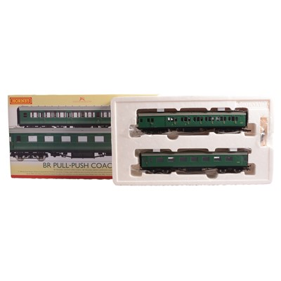 Lot 144 - Hornby (China) R4534B coach pack, BR Push-Pull