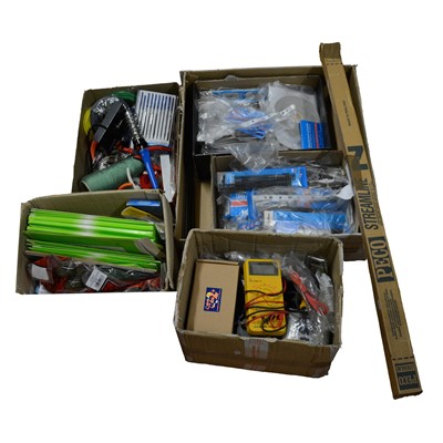 Lot 220 - Large quantity of model railway layout parts, tools, track, etc.
