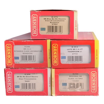 Lot 108 - Five Hornby (China), OO gauge locomotives, DCC ready