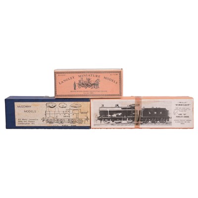 Lot 289 - McGowan Models locomotive kit, another Wills Finecast and a Langley Miniature model