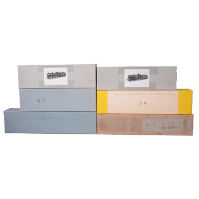 Lot 164 - Six model railways locomotive kits, all part built