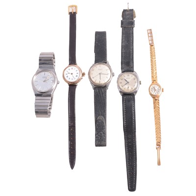 Lot 1085 - A collection of ladies' and gentleman's watches, Oris Rotary, Poljot.