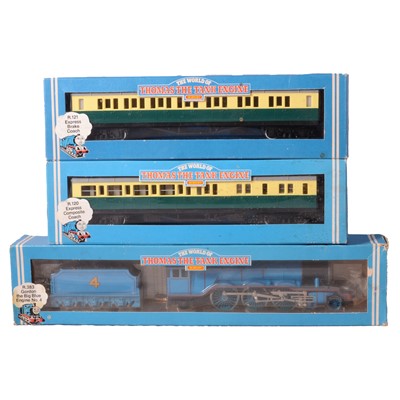 Lot 170 - Hornby OO gauge Thomas the Tank engine locomotive, Gordon, and two coaches