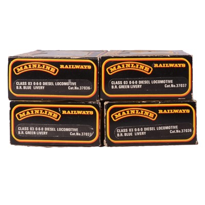 Lot 200 - Four Mainline Railways OO gauge locomotives and eleven rolling stock