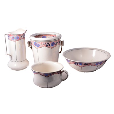 Lot 61 - Bristol Ware pottery wash stand set