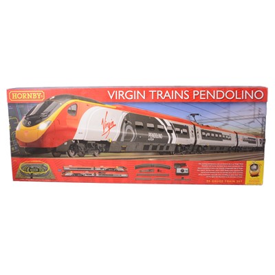 Lot 98 - Hornby R1134 Virgin Trains Pendolino train set, boxed, and two other part sets