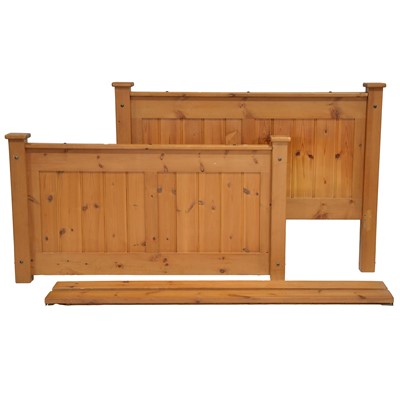 Lot 380 - Modern pine double bed with mattress