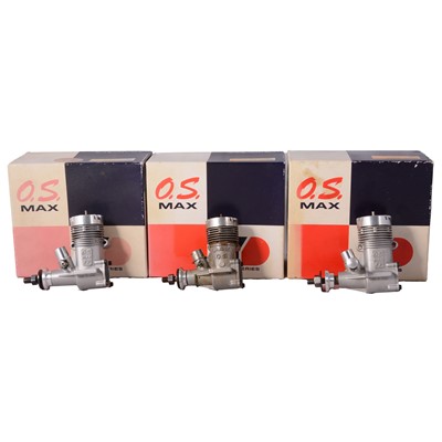 Lot 307 - Three O.S. Max engines