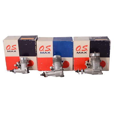 Lot 309 - Three O.S. Max model aero engines