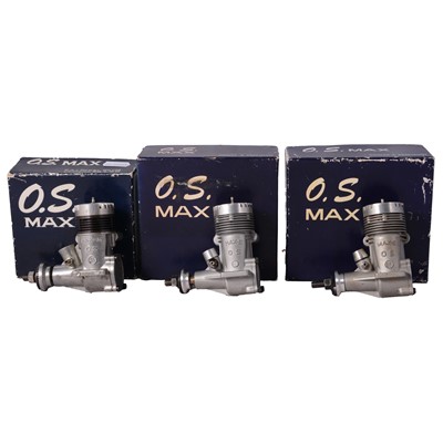 Lot 311 - Three O.S. Max model aero engines
