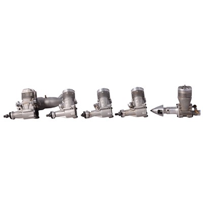 Lot 321 - Five O.S. Max model aero engines