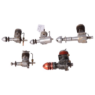 Lot 323 - Five ED model aero engines