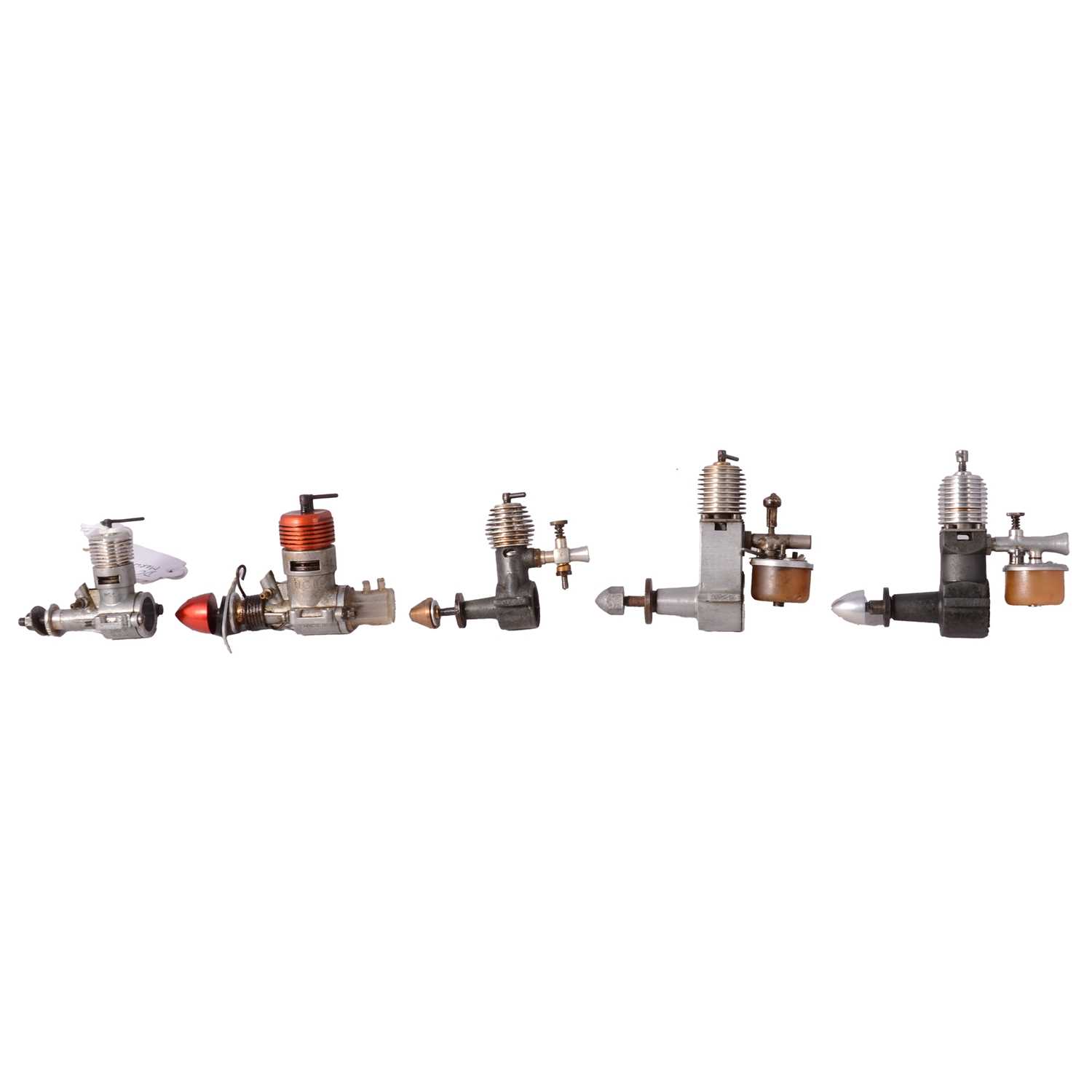 Lot 326 - Three Mills model aero engines and two DC
