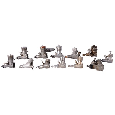 Lot 328 - Twelve model aero engines
