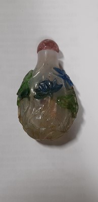 Lot 15 - Collection of Chinese hardstone and porcelain snuff bottles
