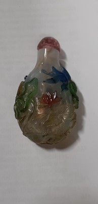 Lot 15 - Collection of Chinese hardstone and porcelain snuff bottles