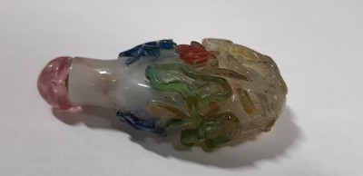Lot 15 - Collection of Chinese hardstone and porcelain snuff bottles