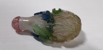 Lot 15 - Collection of Chinese hardstone and porcelain snuff bottles