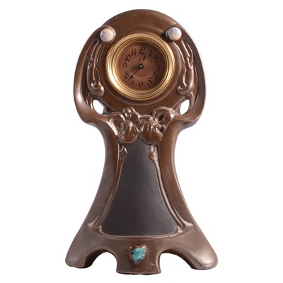 Lot 88 - A British Art Nouveau mantel clock by Bretby