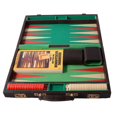 Lot 122 - Harrods travel backgammon set